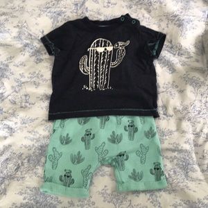 Cool cactus baby outfit.